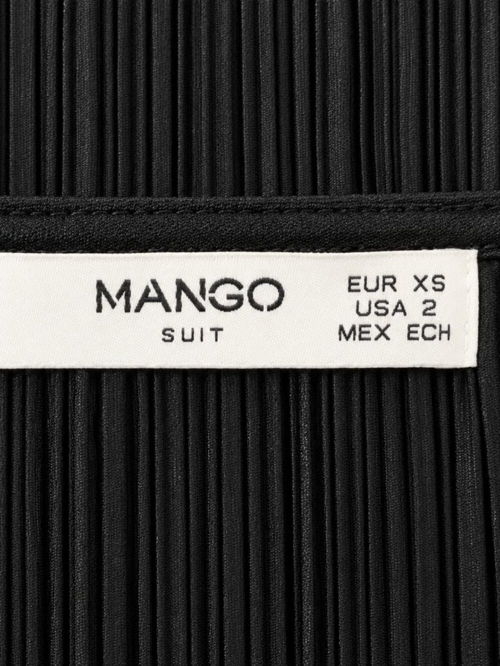 Mango Suit Women's Black Pleated Cold Shoulder Dress, XS - Picture 6 of 6
